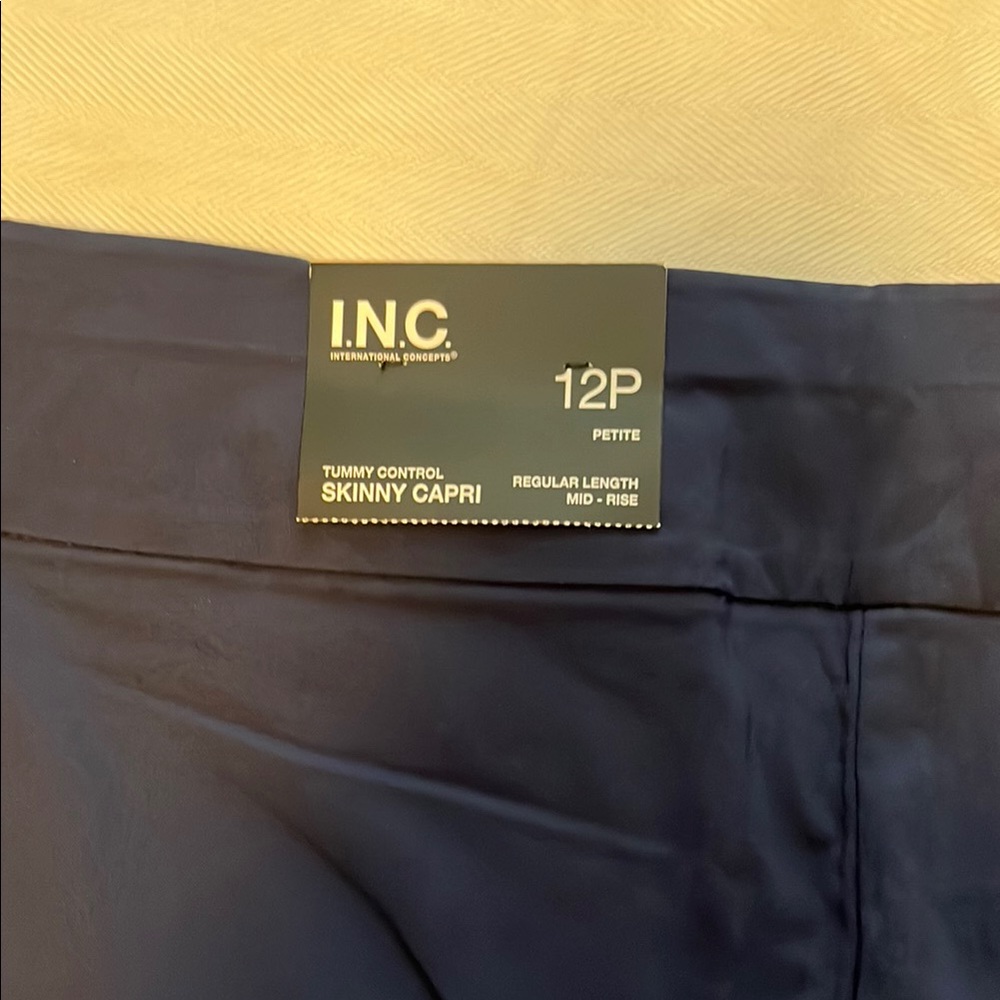 I.N.C. Navy Skinny Capri Pants